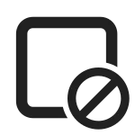 Tab Prohibited SVG Icon